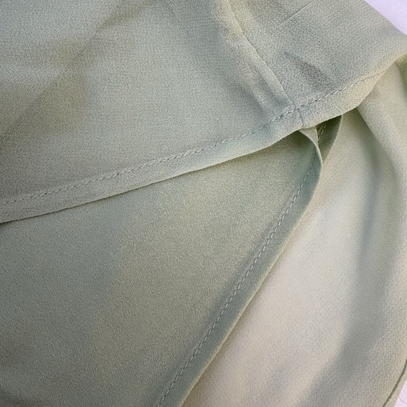 NWT A New Day Green Maxi Skirt Chiffon Sheer Overlay Cottagecore Fairycore M - Picture 5 of 8